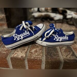 Blue Kansas City Royals Canvas Sneakers